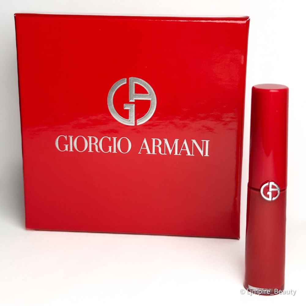 🆕 GIORGIO ARMANI Mini Lip Maestro Liquid Lipstick: Shade 400 The Red 3.5 mL NWOB